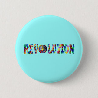 Hippie-Revolution Button