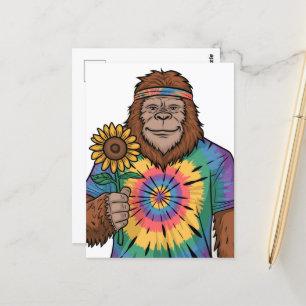 Hippie Sasquatch Postkarte