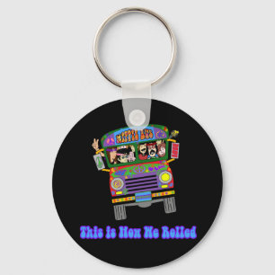 Hippie-Schulbus Schlüsselanhänger