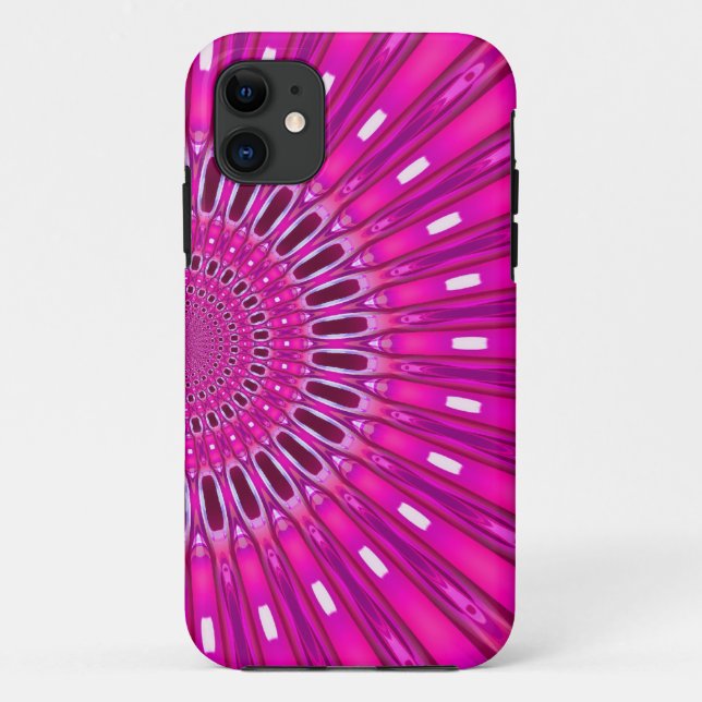 Hippie-Scope Gefärbte Krawatte Pink Moderne Batik Case-Mate iPhone Hülle (Rückseite)
