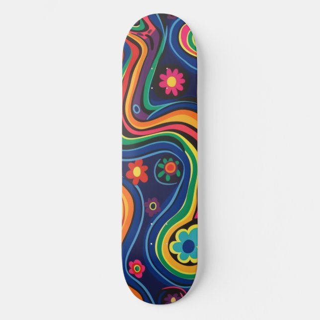 Hippie Skateboard (Vorderseite)