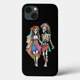 Hippie Skeleton Couple Phone Case