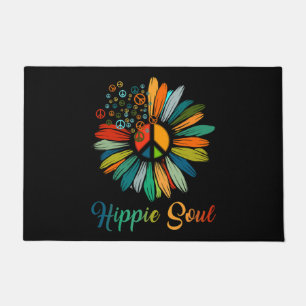Hippie Soul Essential Peace Sign Hippie Sonnenblum Fußmatte