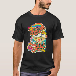 Hippie Soul Liebe Frieden Hippie Gefärbte Krawatte T-Shirt