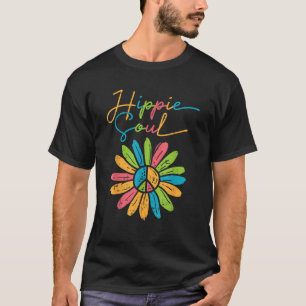 Hippie Soul Peace Blume Retro Floral Hippi Hippi T-Shirt