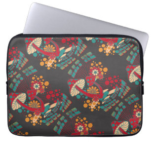 Hippie Soul Trip Sommer Vintag Pilz Laptopschutzhülle