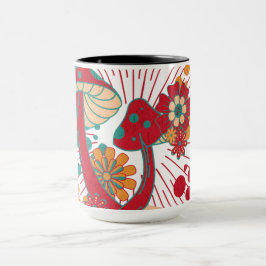 Hippie Soul Trip Sommer Vintag Pilz Tasse