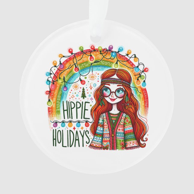 Hippie Style Super Fille Noël Fête (devant)