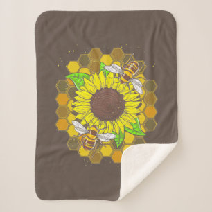 Hippie Sunflower Bees Sherpadecke
