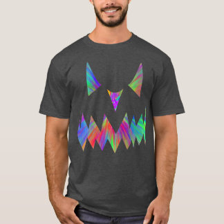 Hippie TieDye Jack O' Lantern Niedlich Pumpkin Fac T-Shirt