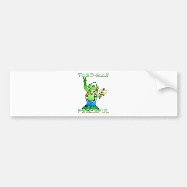 Hippie Toad Autoaufkleber (Vorne)