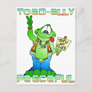 Hippie Toad Postkarte