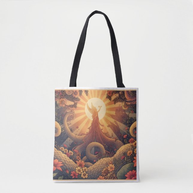 Hippie Tote Tasche (Vorderseite)
