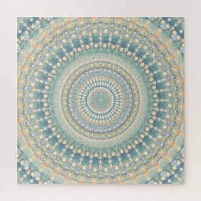 Hippie Trippy Eclectic Pastel Boho Groovy Mandala (Vertikal)