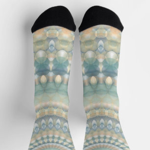 Hippie Trippy Eklektischer Pastell Boho Groovy Man Socken