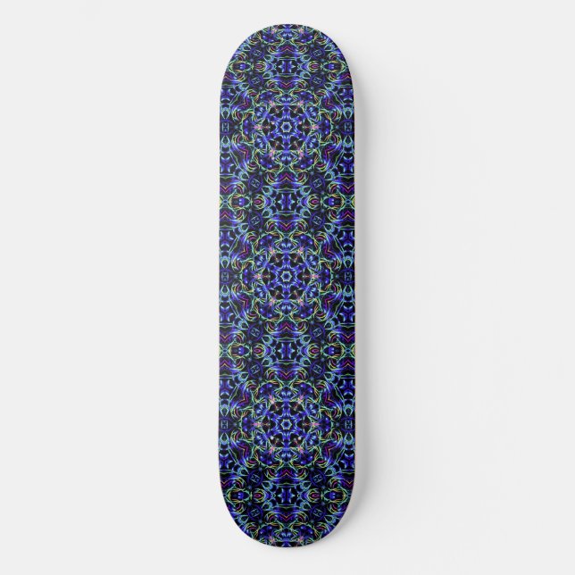 Hippie Trippy Kaleidoscope Dreams Skateboard (Vorderseite)