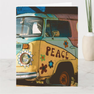 HIPPIE VAN GEBURTSTAGSKARTE DANKESKARTE