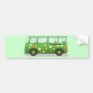 Hippie van image autoaufkleber
