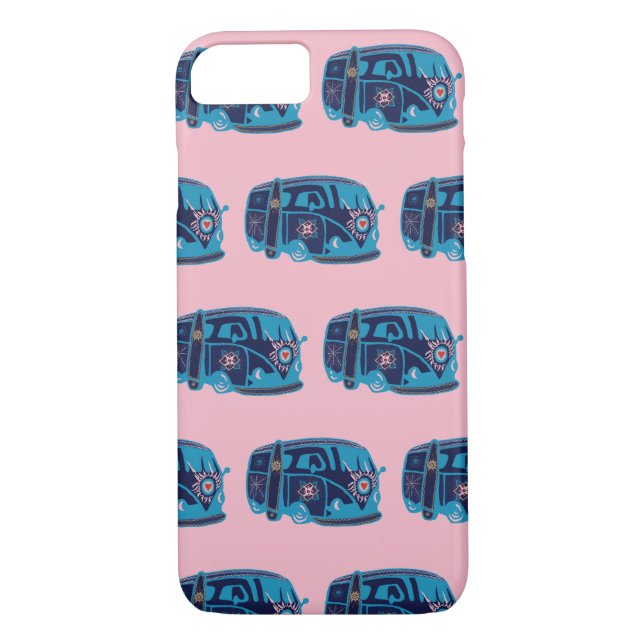 Hippie Van iPhone Case (Rückseite)