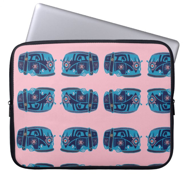 Hippie Van Laptop Sleeve (Vorderseite)