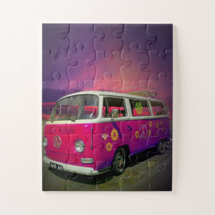 HIPPIE VAN PUZZLE FACILE GRAND PEICE JIGSAW PUZZLE