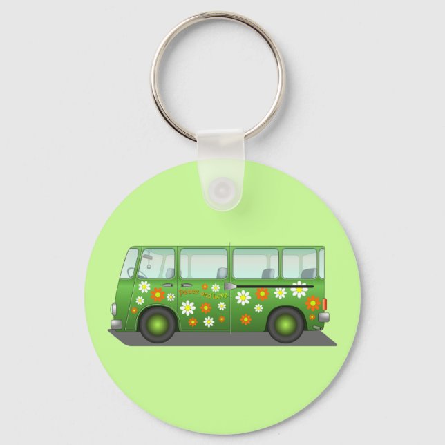 Hippie Van Schlüsselanhänger (Vorderseite)