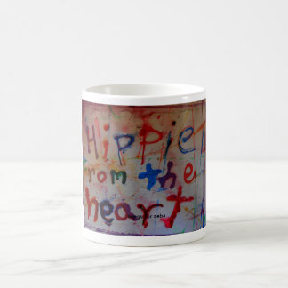 Hippie von den abstrakten Tassen des Herzens