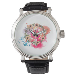 Hippie Watch - Boho Peace Symbol Wrist Watch Armbanduhr