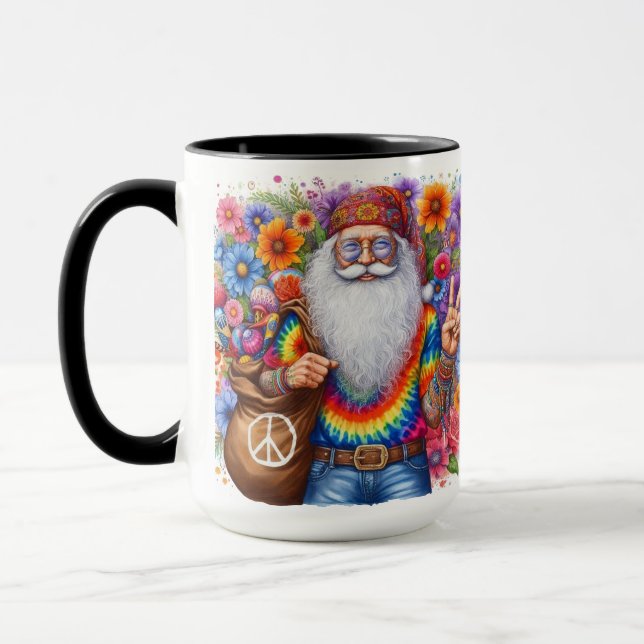 Hippie Weihnachts-Tasse-Cup Tasse (Links)