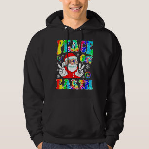 Hippie Weltfrieden Boho Weihnachtsmann P Hoodie