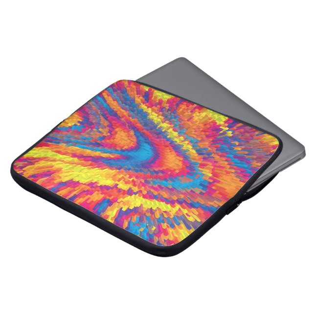 Hippie Wirbel...... Laptopschutzhülle (Vorne Oben)
