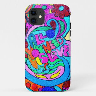 Hippieartfriedens- und -Liebefall Case-Mate iPhone Hülle