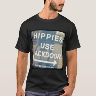 Hippies benutzt das T-Shirt der heimlichen Männer