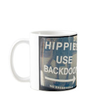 Hippies benutzt heimliche Tasse