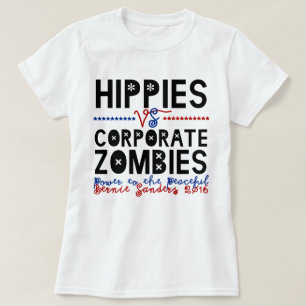 Hippies gegen Unternehmenszombies Bernie T-Shirt