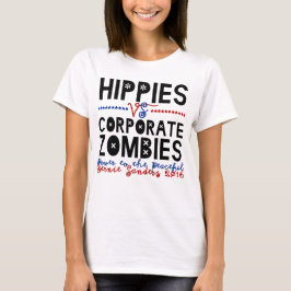 Hippies gegen Unternehmenszombies Bernie T-Shirt