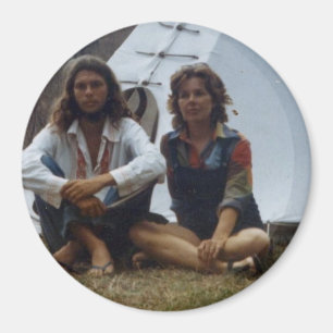 Hippieu. Muttertipi-Magnet Magnet