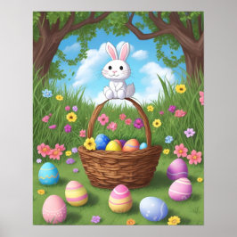 Hippity Hop Bunny Poster