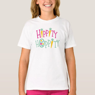 Hippity Hoppity Osterfest T - Shirt für Kinder