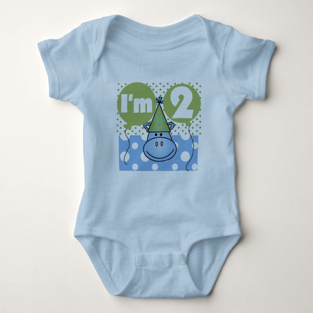 Hippo 2e Anniversaire Tshirts et cadeaux (Devant)