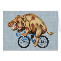 Hippo à vélo
