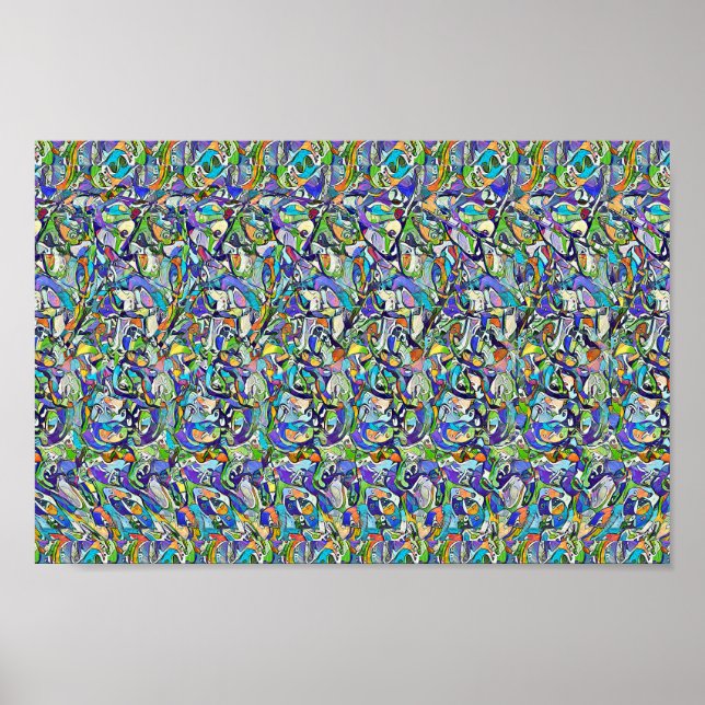 Hippo avec parapluie - Impression 3D cachée (Devant)