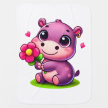 Hippo Baby Blankets