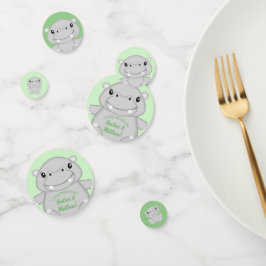 Hippo Baby Shower Konfetti