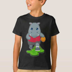 Hippo Basketball-Spieler Basketball T-Shirt