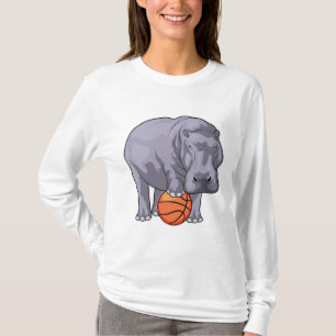 Hippo Basketball-Spieler Basketball T-Shirt