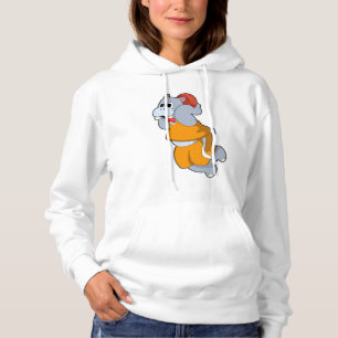 Hippo bei Basketball Sports Hoodie