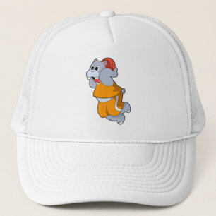 Hippo bei Basketball Sports Truckerkappe