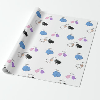 Hippo Birdies Two Ewes Geschenkpapier