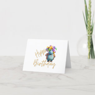 Hippo Birthday Dankeskarte